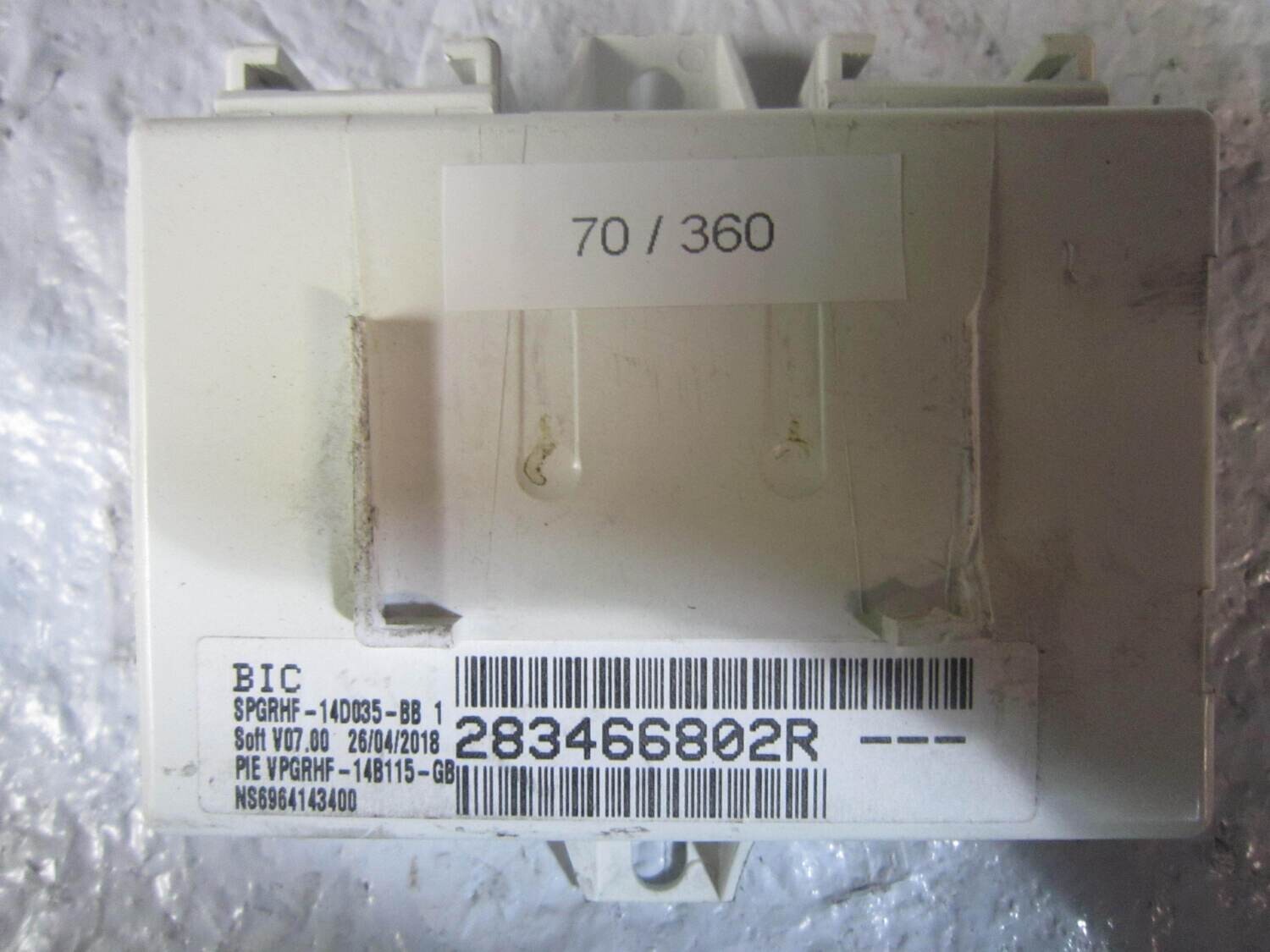70-360 Modulo Antenna Renault 281139717 283466802R SPGRHF-14D035-BB1 SW V07.00 CLIO 70-360 Modulo Antenna Renault 281139717 283466802R SPGRHF-14D035-BB1 SW V07.00 CLIO