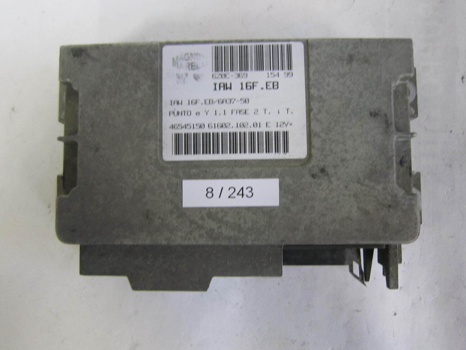 8-243 Centralina Motore Magneti Marelli 46545150 61602.102.01 6160210201 IAW 16F.EB ALFA ROMEO / FIAT / LANCIA Benzina PUNTO YPSILON 1.1