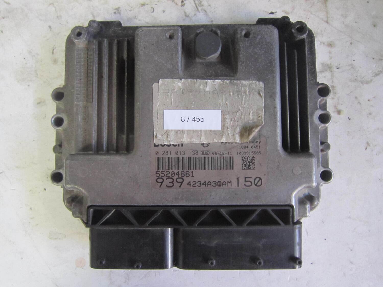 8-455 Centralina Motore Bosch 0 281 013 138 0281013138 55204661 1039S15505 939 4234A30AM 150 ALFA ROMEO / FIAT / LANCIA Diesel 159 1.9