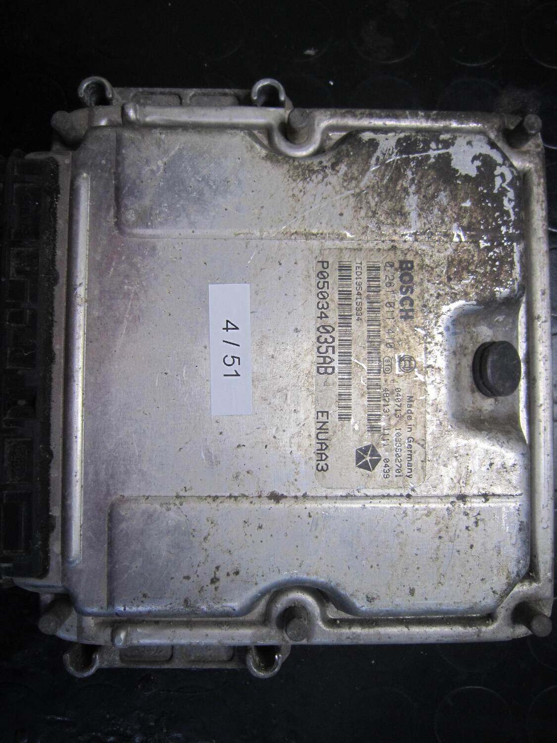 4-51 Centralina Motore Bosch 0 281 011 410 0281011410 P05 034 035 AB P05034035AB 1039S02701 CHRYSLER VARIE 2.2 4-51 Centralina Motore Bosch 0 281 011 410 0281011410 P05 034 035 AB P05034035AB 1039S02701 CHRYSLER VARIE 2.2