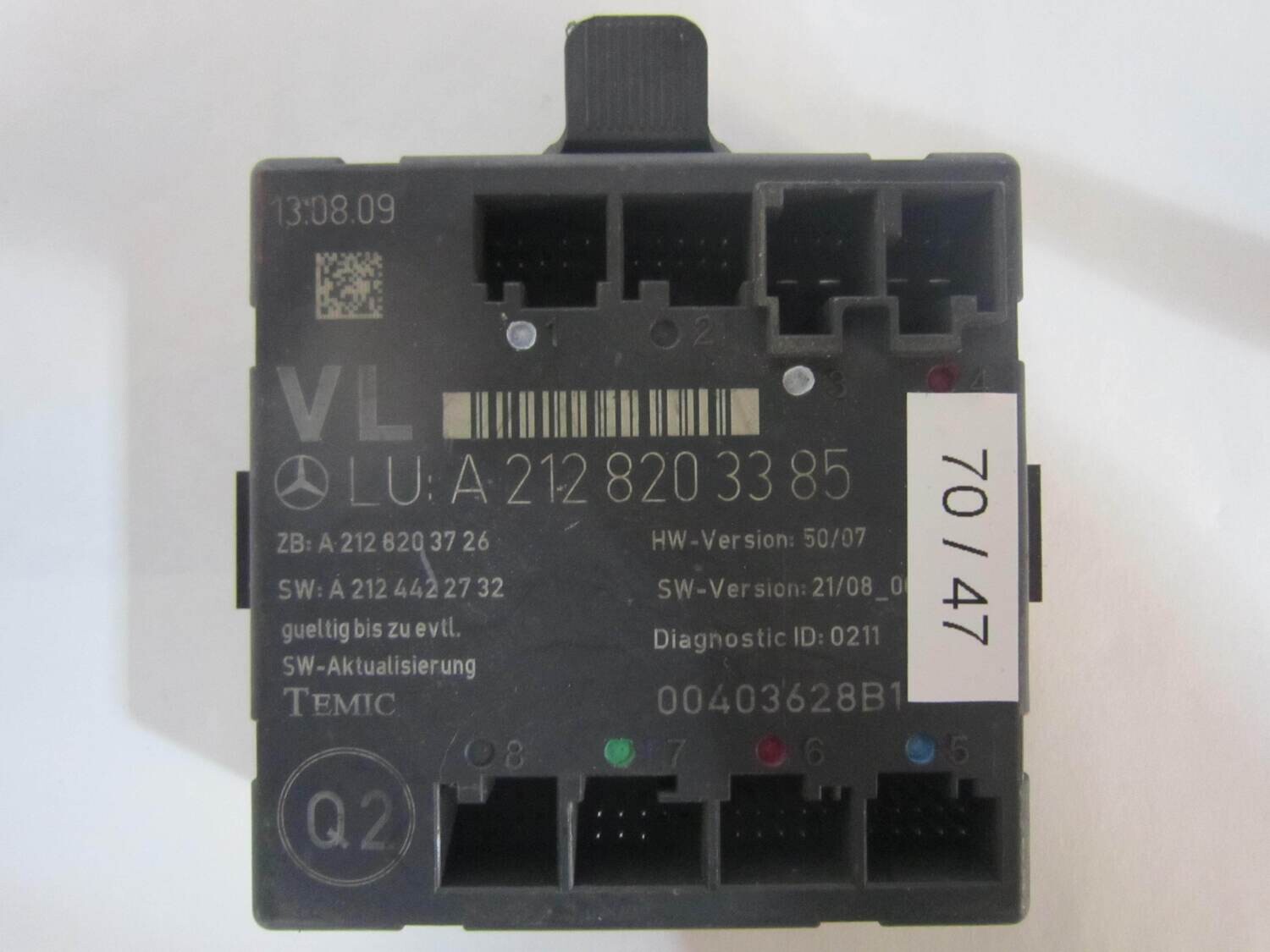 70-47 Centralina Porte Temic A 212 820 33 85 A2128203385 00403628B1 Mercedes CLASSE E 70-47 Centralina Porte Temic A 212 820 33 85 A2128203385 00403628B1 Mercedes CLASSE E