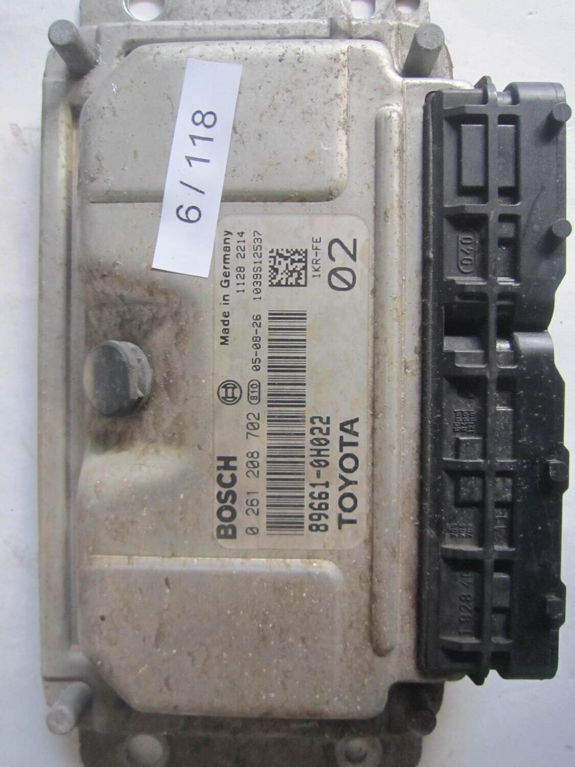 6-118 Centralina Motore Bosch 0 261 208 702 0261208702 89661-0H022 896610H022 1039S12537 TOYOTA Benzina AYGO 1.0