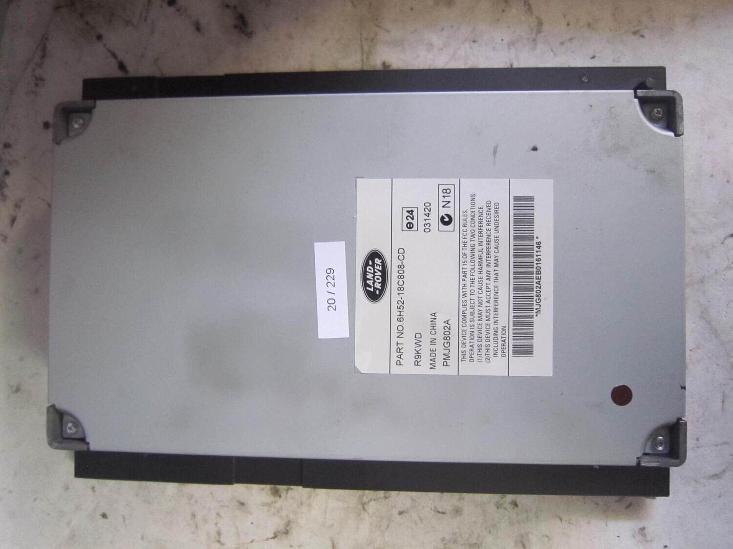 20-229 Amplificatore Audio Land Rover 6H52-18C808-CD 6H5218C808CD R9WKD PMJG802A FREELANDER 20-229 Amplificatore Audio Land Rover 6H52-18C808-CD 6H5218C808CD R9WKD PMJG802A FREELANDER