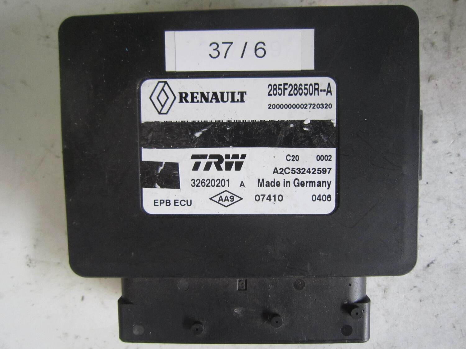 37-6 Centralina sensori parcheggio TRW 32620201 258F28650R-A 258F28650RA RENAULT VARIE