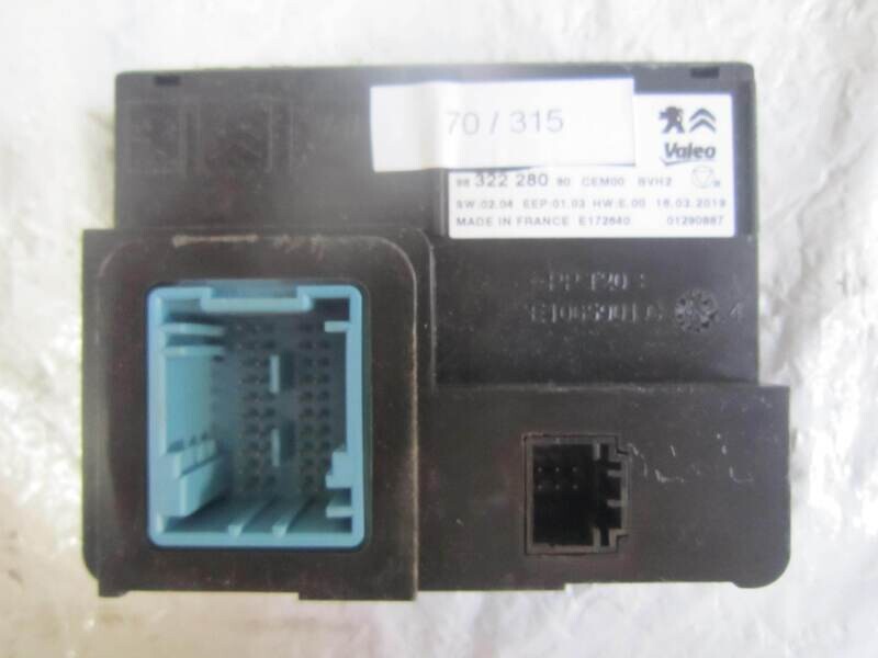 70-315 Centralina Clima Valeo 9832228080 CEM00 BVH2 CEM00BVH2 SW 02.04 HW E.00 CITROEN / PEUGEOT VARIE
