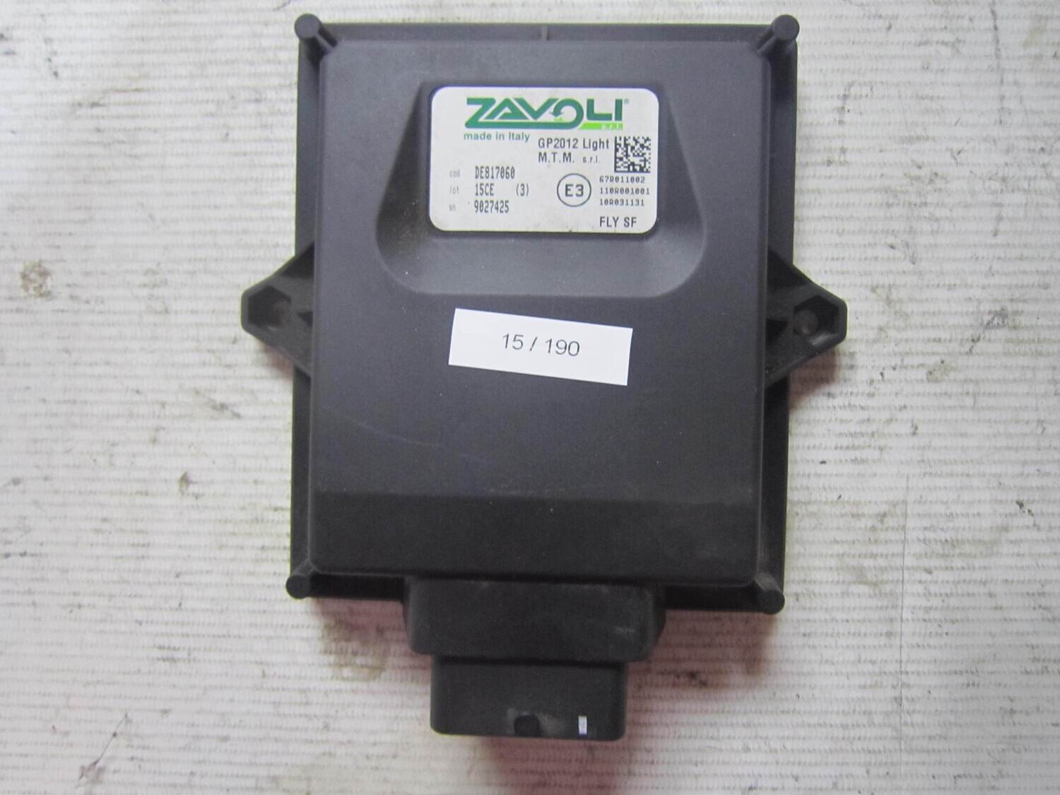 15-190 Centralina GPL Zavoli DE817060 GP2012 LIGHT GP2012LIGHT 67R011002 110R001001 GENERICA Benzina/GPL