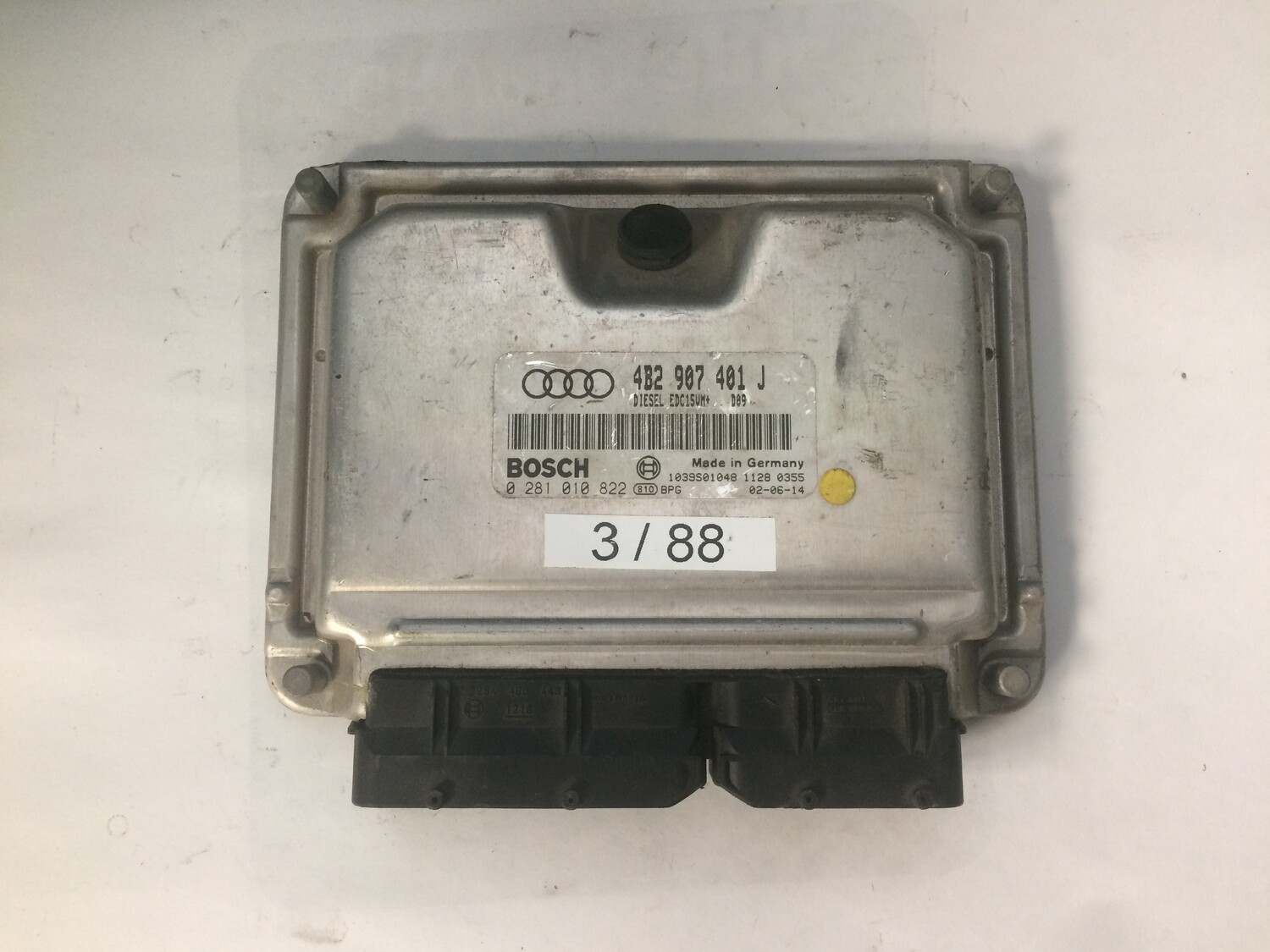 3-88 Centralina Motore Bosch 0281010822 4B2907401J 1039S01048 VOLKSWAGEN AUDI Audi A6 2.5 Tdi 3-88 Centralina Motore Bosch 0281010822 4B2907401J 1039S01048 VOLKSWAGEN AUDI Audi A6 2.5 Tdi