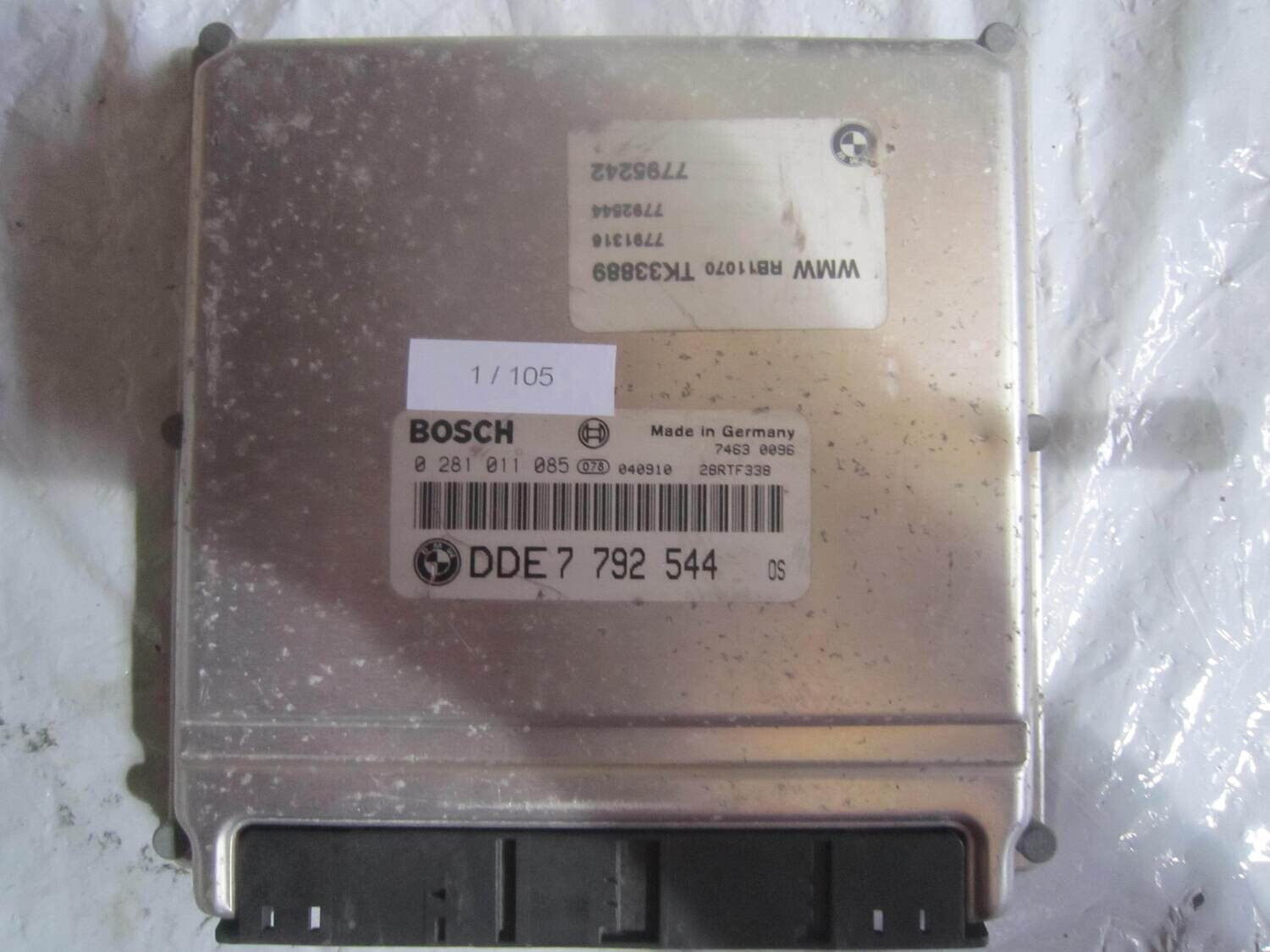 1-105 Centralina Motore Bosch 0 281 011 085 0281011085 DDE 7 792 544 DDE7792544 28RTF338 MINI Diesel ONE