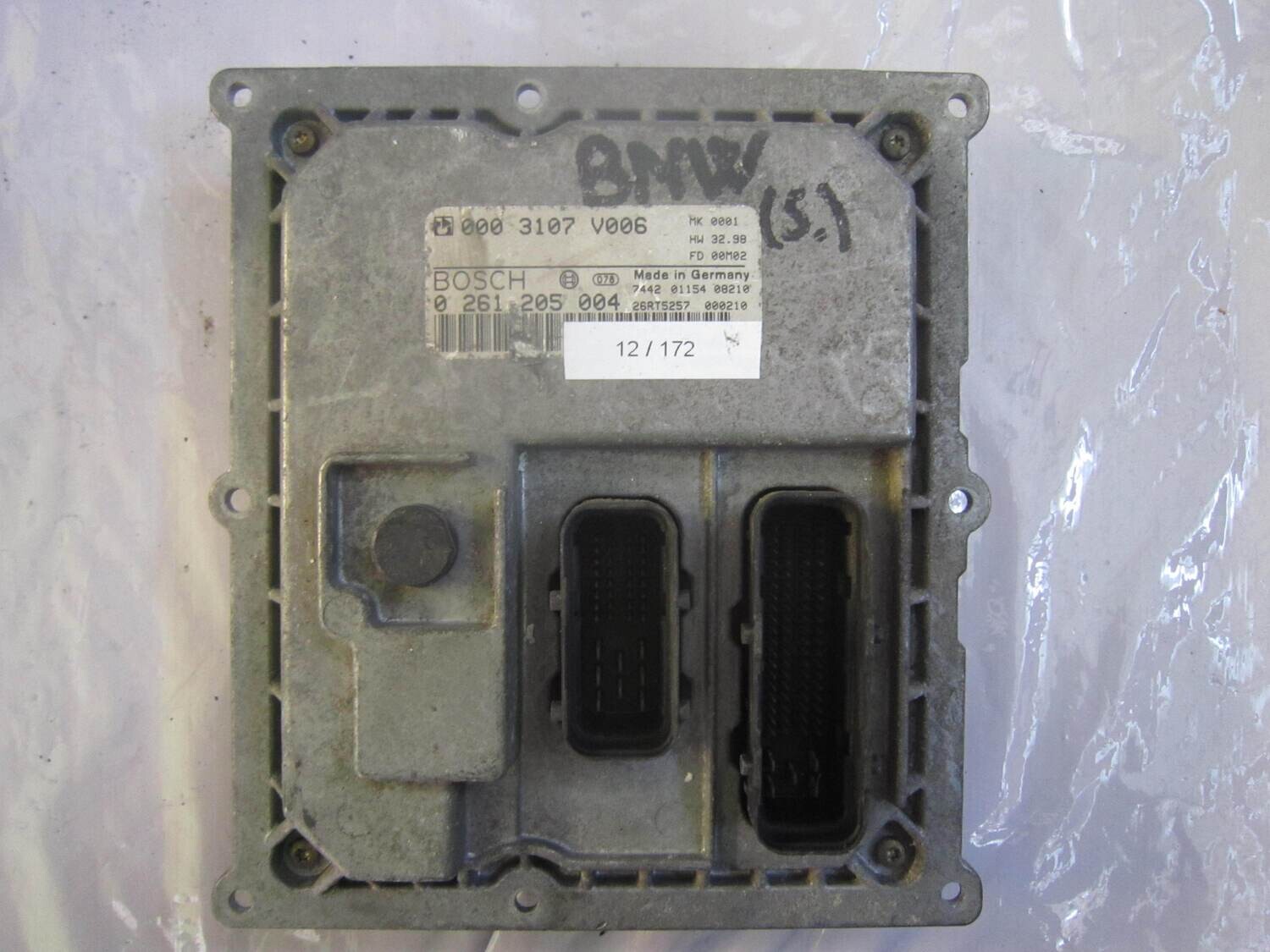 12-172 Centralina Motore Bosch 0 261 205 004 0261205004 000 3107 V006 0003107V006 28RT5257 SMART Benzina 450 0.7