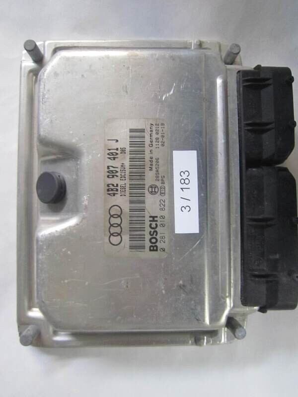 3-183 Centralina Motore Bosch 0 281 010 822 0281010822 4B2 907 401 J 4B2907401J 1039S01048 EDC15UM AUDI Diesel A 6 2.5