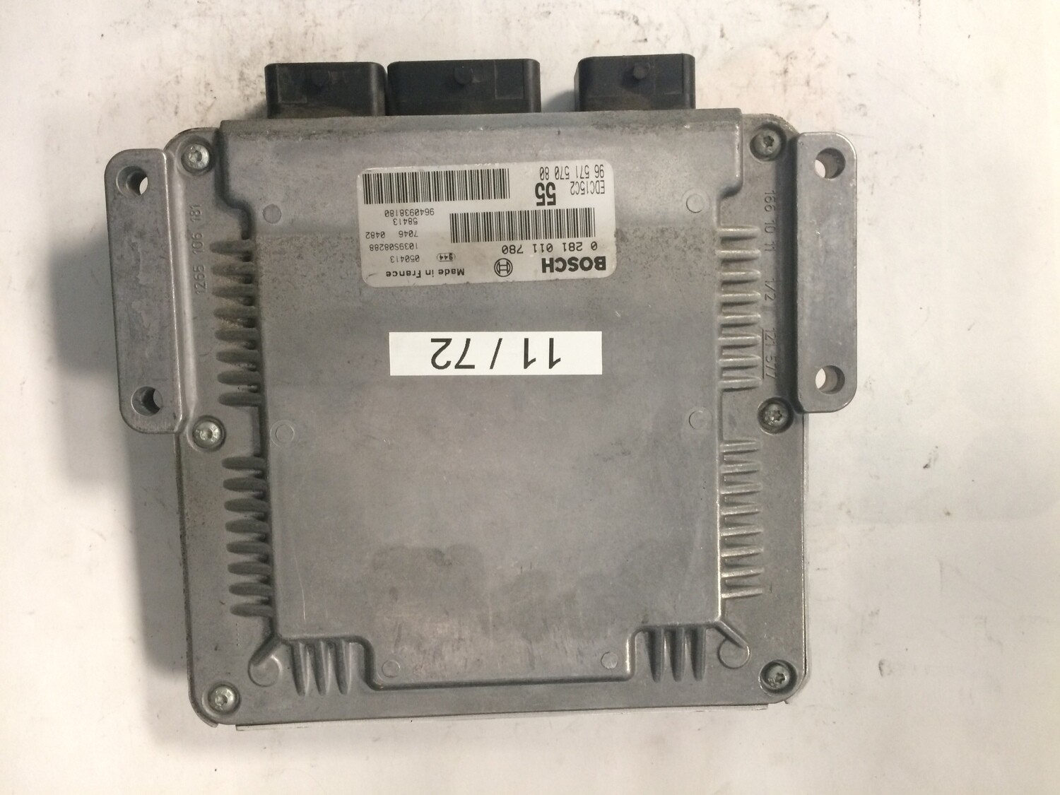 11-72 Centralina Motore Bosch 0 281 011 780 0281011780 96 571 570 80 9657157080 1039S08288 EDC15C2 CITROEN / PEUGEOT Diesel C 5 2.2