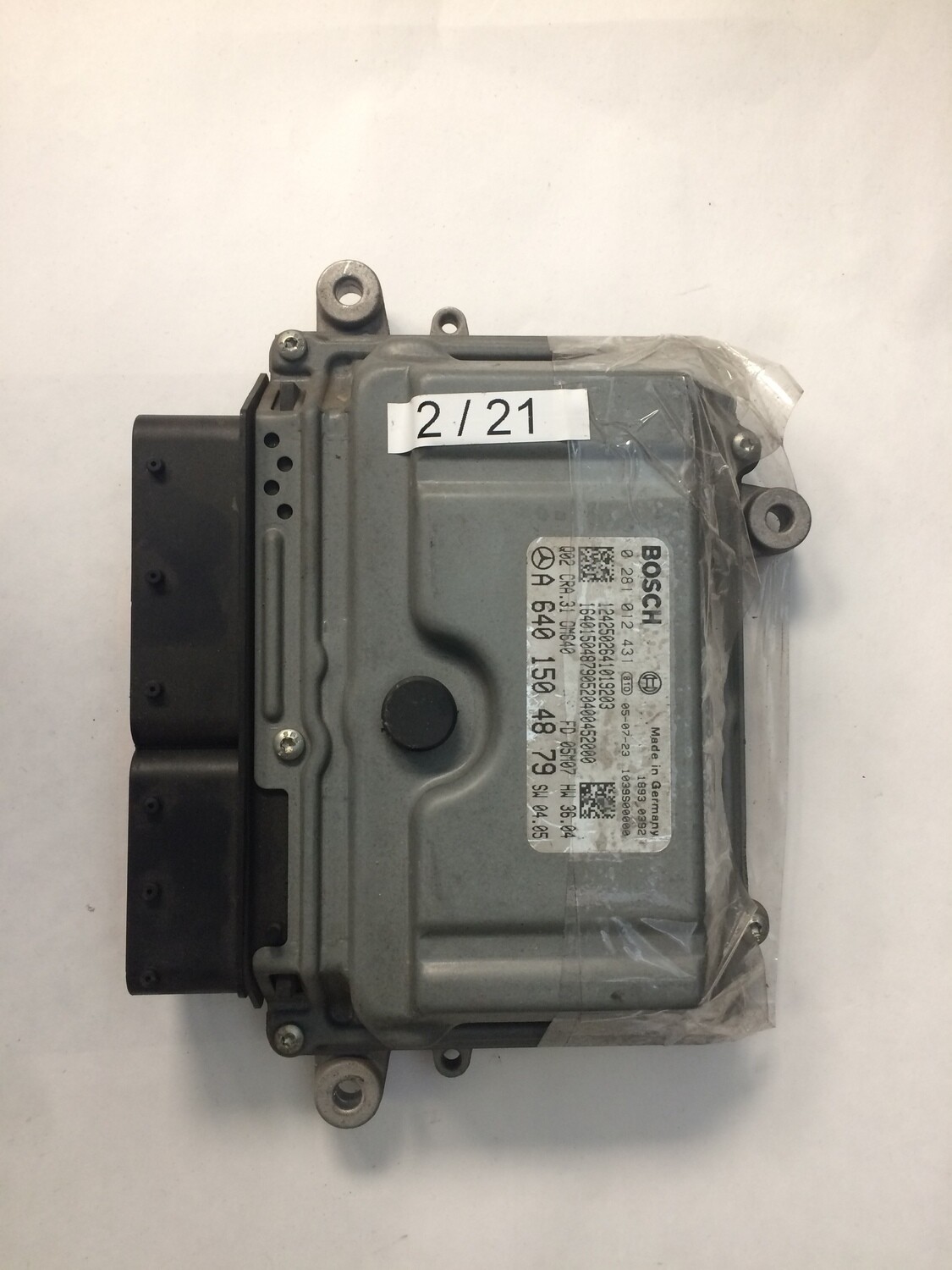 2-21 Centralina Motore Bosch 0281012431 6401504879 1039S00000 CRA.31 MERCEDES BENZ B180 1.8 CDI 2-21 Centralina Motore Bosch 0281012431 6401504879 1039S00000 CRA.31 MERCEDES BENZ B180 1.8 CDI