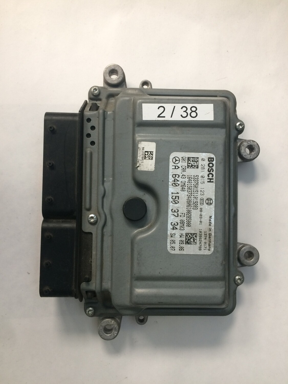 2-38 Centralina Motore Bosch 0281015123 6401503734 1039s24788 MERCEDES BENZ CLASSE B 2.0 CDI W 245 2-38 Centralina Motore Bosch 0281015123 6401503734 1039s24788 MERCEDES BENZ CLASSE B 2.0 CDI W 245