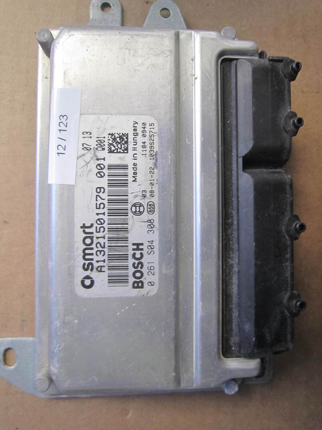 12-123 Centralina Motore Bosch 0 261 S04 308 0261S04308 A1321501579 1039S25715 SMART Benzina FORTWO 451 1.0 12-123 Centralina Motore Bosch 0 261 S04 308 0261S04308 A1321501579 1039S25715 SMART Benzina FORTWO 451 1.0