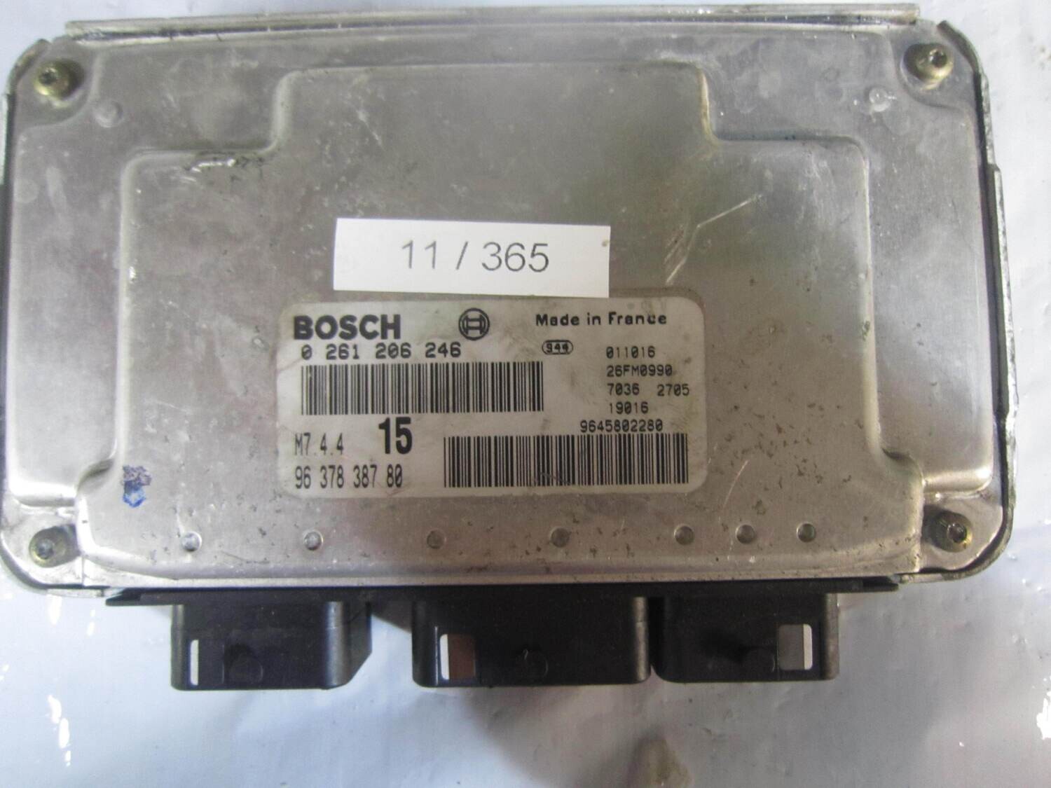 11-365 Centralina Motore Bosch 0 261 206 246 0261206246 96 378 387 80 9637838780 26FM0990 M7.4.4 CITROEN / PEUGEOT Benzina 106 1.1