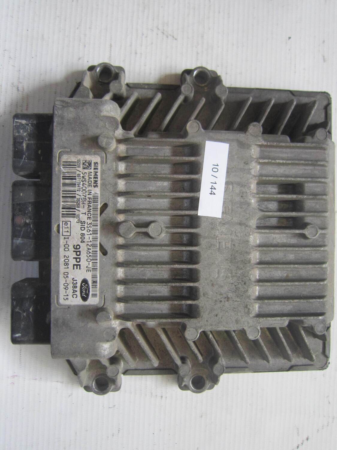 10-144 Centralina Motore Siemens 5WS40078H-T 5WS40078HT 3S61-12A650-JE 3S6112A650JE 9PPE J38AC SID 804 FORD Diesel FIESTA