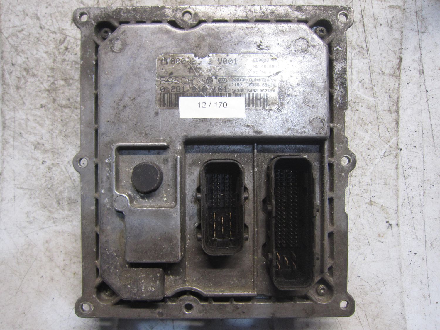 12-170 Centralina Motore Bosch 0 281 010 161 0281010161 000 2749 V001 0002749V001 28RTF046 HW46.98 SMART Diesel 450 0.8