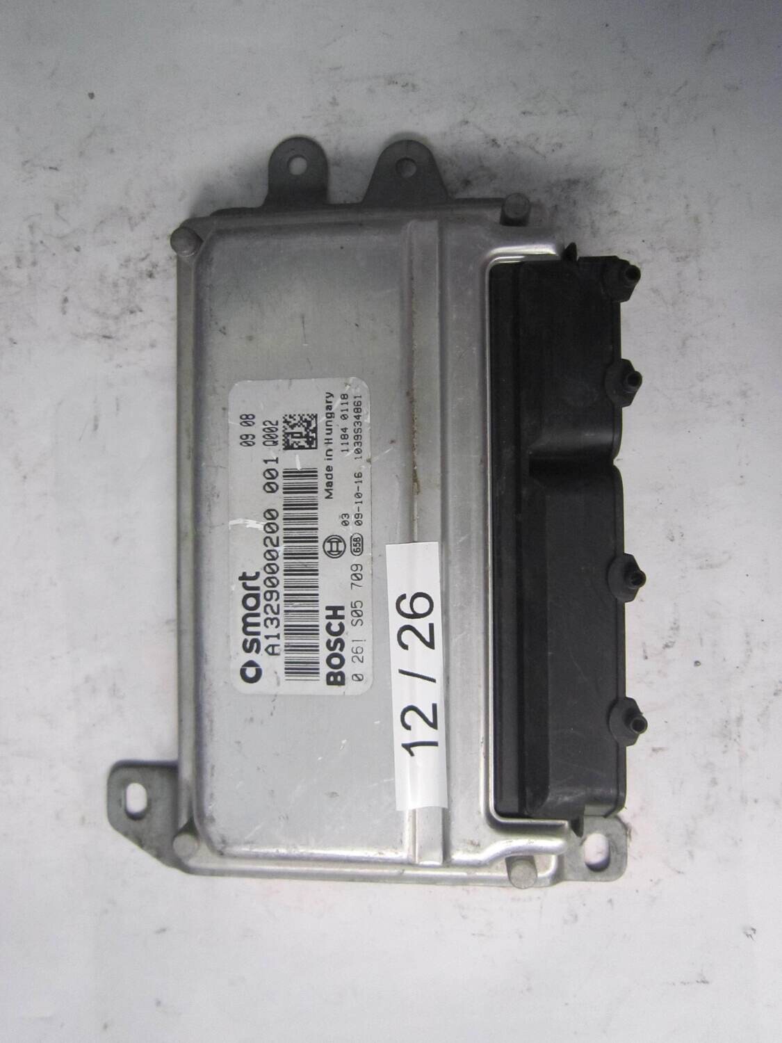12-26 Centralina Motore Bosch 0 261 S05 709 0261S05709 A1329000200 1039S34861 SMART Benzina 451 1.0 12-26 Centralina Motore Bosch 0 261 S05 709 0261S05709 A1329000200 1039S34861 SMART Benzina 451 1.0