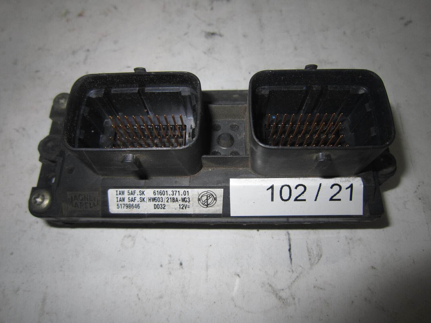 102-21 Centralina Motore Magneti Marelli 51798646 61601.371.01 6160137101 D032 IAW 5AF.SK ALFA ROMEO / FIAT / LANCIA VARIE