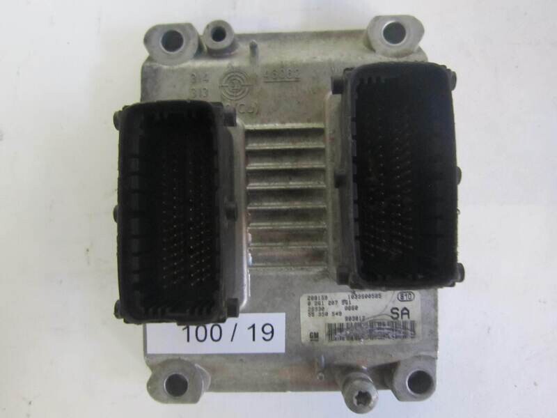 100-19 Centralina Motore Bosch 0 261 207 961 0261207961 55 350 549 55350549 1039S00585 OPEL Benzina CORSA 1.2