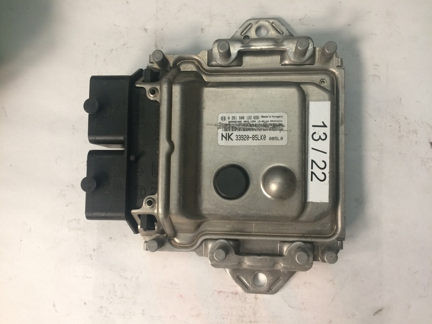 13-22 Centralina Motore Bosch 0261S08122 3392085LK0 1039S57465 OPEL Suzuki Splash 1.2 AGILA 1.0 12V 13-22 Centralina Motore Bosch 0261S08122 3392085LK0 1039S57465 OPEL Suzuki Splash 1.2 AGILA 1.0 12V