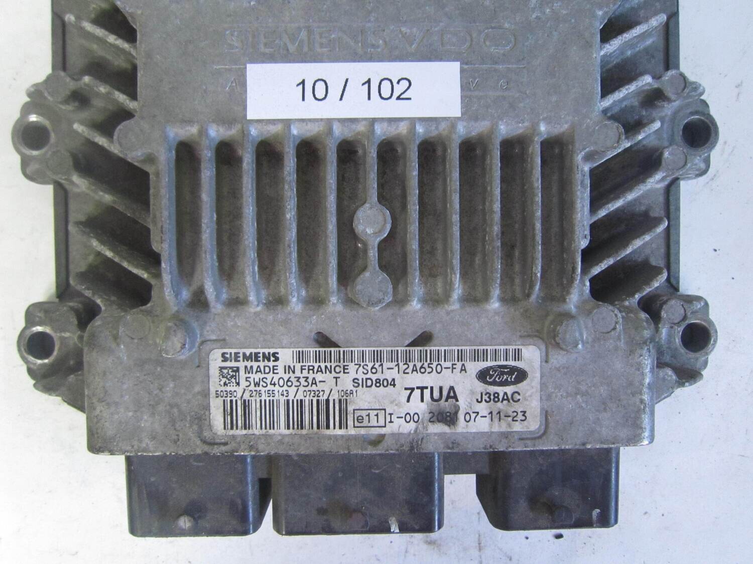 10-102 centralina motore siemens 5ws40633a-t 7s61-12a650-fa 7tua j38ac sid 804 ford fiesta 10-102 centralina motore siemens 5ws40633a-t 7s61-12a650-fa 7tua j38ac sid 804 ford fiesta