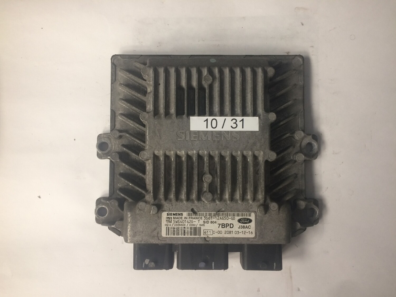 10-31 Centralina Motore Siemens 5WS40142DT 3S6112A650GD SID 804 7BPD FORD FIESTA 1.4 TDCI 10-31 Centralina Motore Siemens 5WS40142DT 3S6112A650GD SID 804 7BPD FORD FIESTA 1.4 TDCI