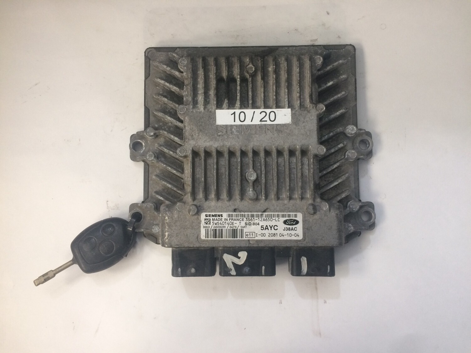 10-20 Centralina Motore Siemens 5WS40140ET 3S6112A650LC 5AYC J38AC FORD FIESTA 4a Serie 10-20 Centralina Motore Siemens 5WS40140ET 3S6112A650LC 5AYC J38AC FORD FIESTA 4a Serie