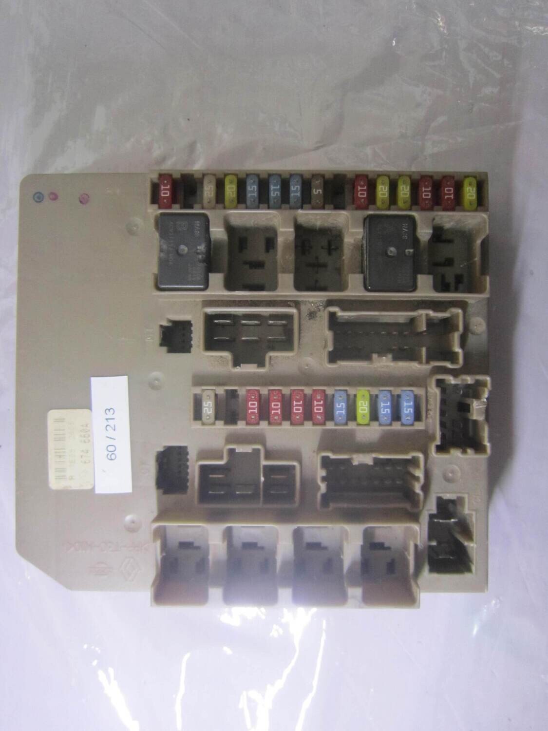 60-213 Scatola Fusibili Renault 674 660A 674660A     RENAULT Diesel CLIO