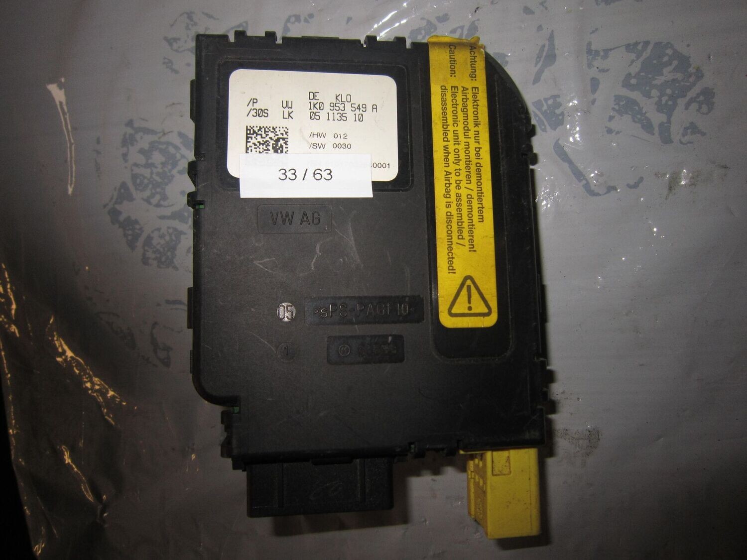 33-63 Centralina Servosterzo / Angolo Sterzata Volkswagen 1K0 953 549 A 1K0953549A HW 012 SW 0030   VOLKSWAGEN  VARIE