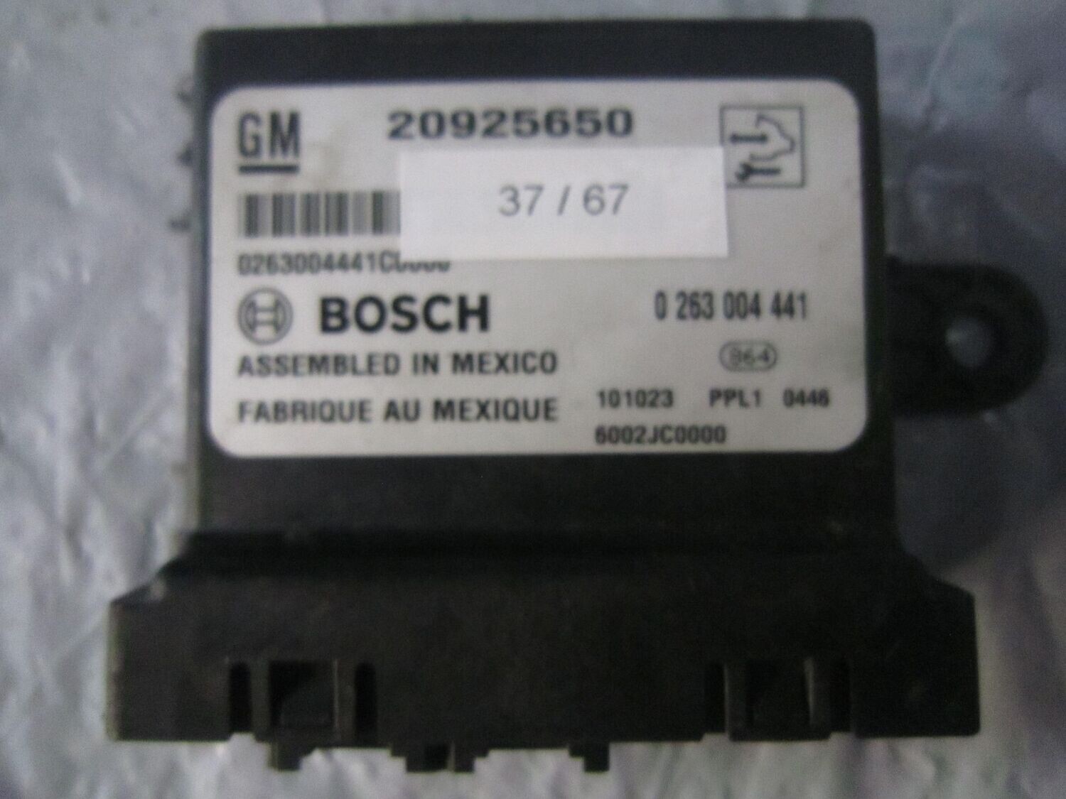 37-67 Centralina sensori parcheggio Bosch 0 263 004 441 0263004441 20925650 OPEL VARIE 37-67 Centralina sensori parcheggio Bosch 0 263 004 441 0263004441 20925650 OPEL VARIE