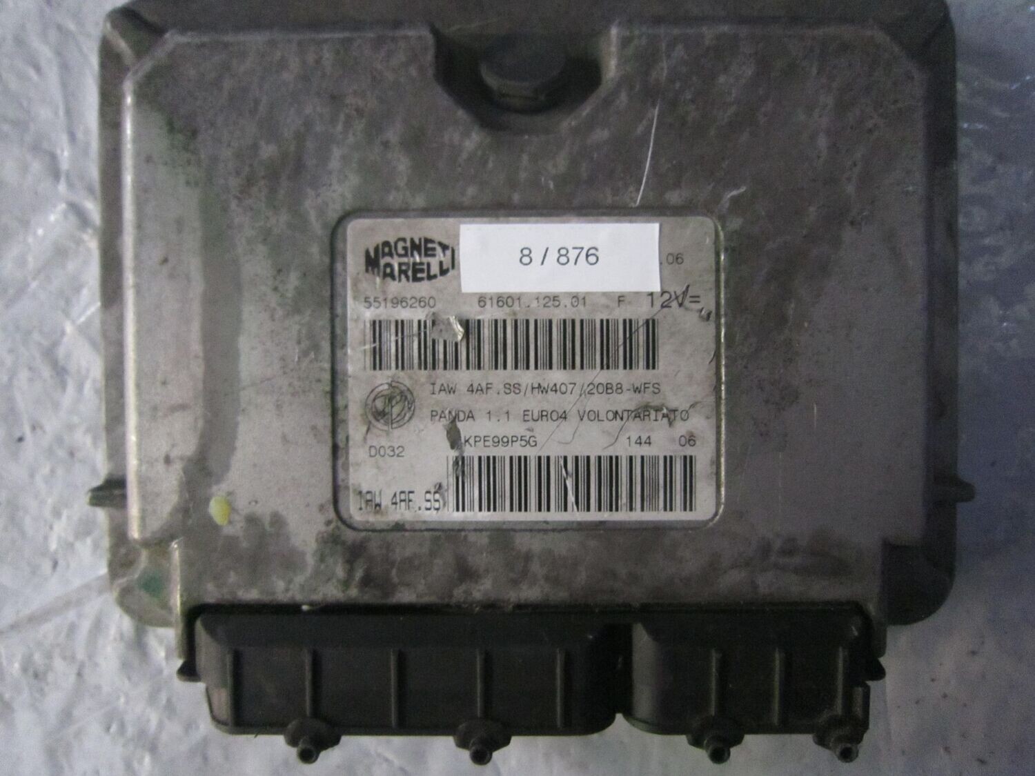 8-876 Centralina Motore Magneti Marelli IAW 4AF.SS IAW4AF.SS 61601.125.01 55196260 FIAT BENZINA PANDA 8-876 Centralina Motore Magneti Marelli IAW 4AF.SS IAW4AF.SS 61601.125.01 55196260 FIAT BENZINA PANDA