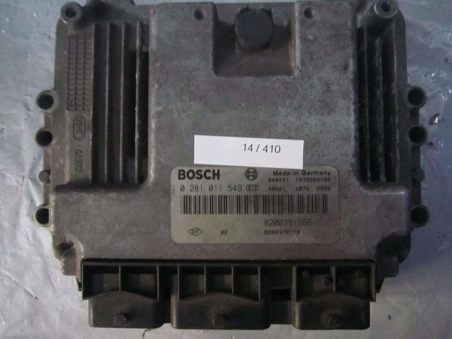 14-410 Centralina Motore Bosch 0 281 011 549 0281011549 8200391966 1039S04786 8200370779 RENAULT DIESEL MEGANE_SCENIC 14-410 Centralina Motore Bosch 0 281 011 549 0281011549 8200391966 1039S04786 8200370779 RENAULT DIESEL MEGANE_SCENIC