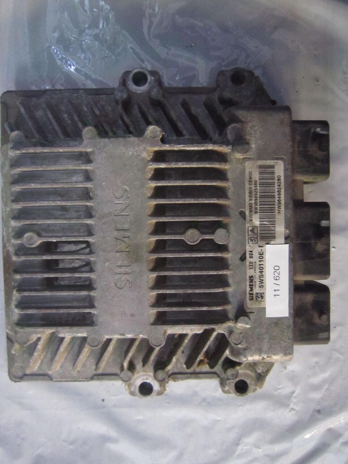 11-620 Centralina Motore Siemens 5WS40110E-T 5WS40110ET 9654925480 9648624280 SID 804  CITROEN / PEUGEOT DIESEL VARIE