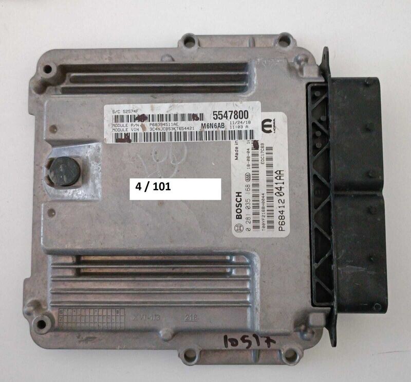 4-101 Centralina Motore Bosch 0 281 035 168 0281035168 P68412041AA 1039T24479   Chrysler Diesel Voyager