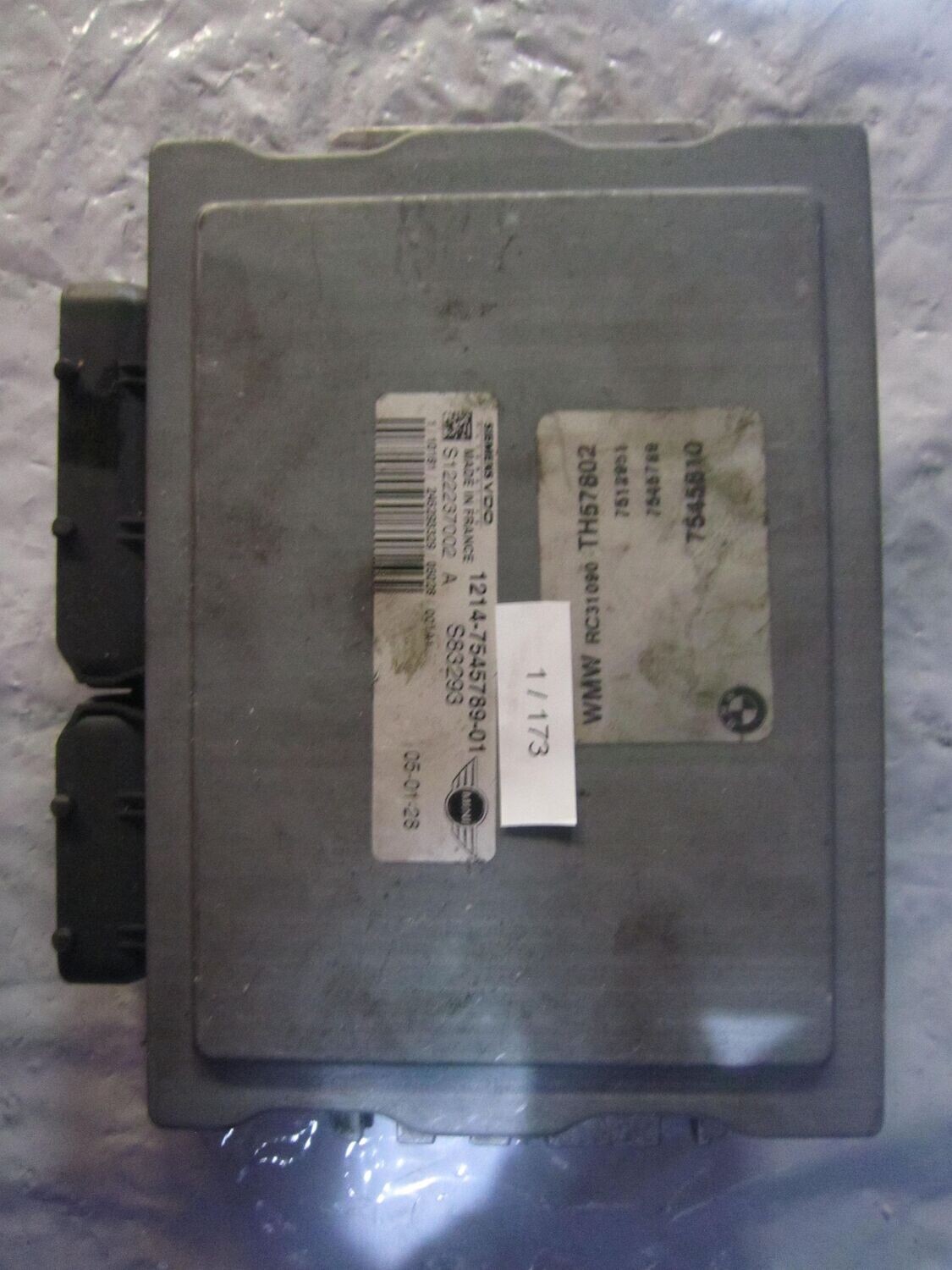 1-173 Centralina Motore Siemens S122237002   7 545 810 S83293 1214 7545789-01  MINI BENZINA COOPER