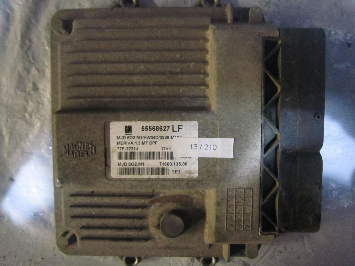 13-210 Centralina Motore Magneti Marelli 55568627 MJD 6O2.M1 71600.135.06 HW04D/3326-M162 OPEL DIESEL MERIVA 13-210 Centralina Motore Magneti Marelli 55568627 MJD 6O2.M1 71600.135.06 HW04D/3326-M162 OPEL DIESEL MERIVA