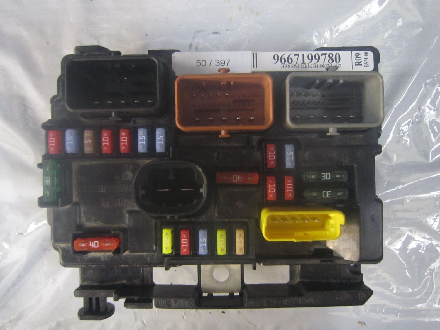 50-557 Body Computer Valeo 9667199780   BSM-R09-00 HW8 SW8  CITROEN / PEUGEOT  VARIE