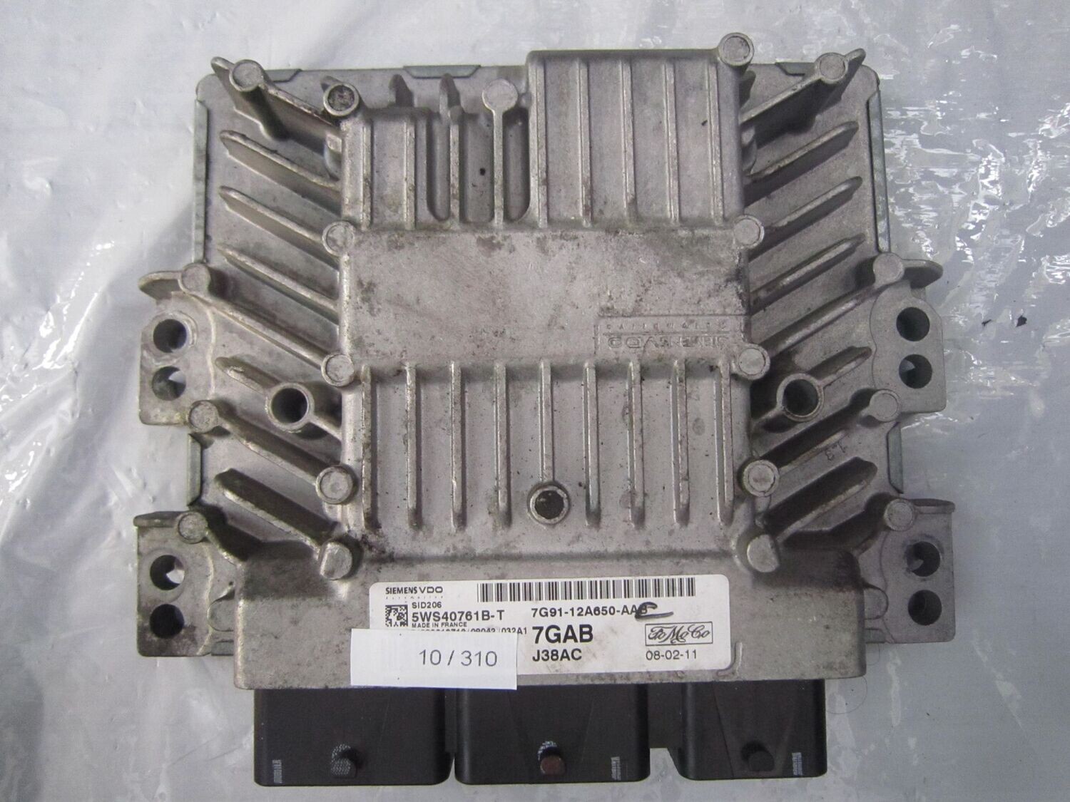 10-310 Centralina Motore Siemens 5WS40761B-T 5WS40761BT 7G91-12A650-AAB SID206 7GAB J38AC  FORD Diesel MONDEO