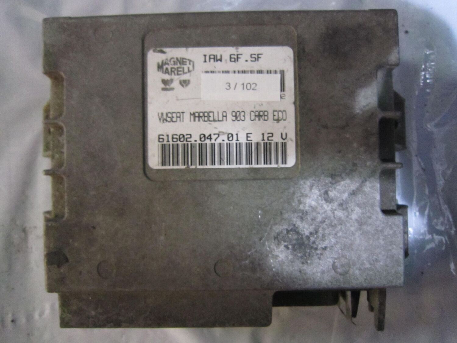 3-102 Centralina Motore Magneti Marelli IAW 6F.SF IAW6F.SF 61602.047.01     SEAT BENZINA MARBELLA