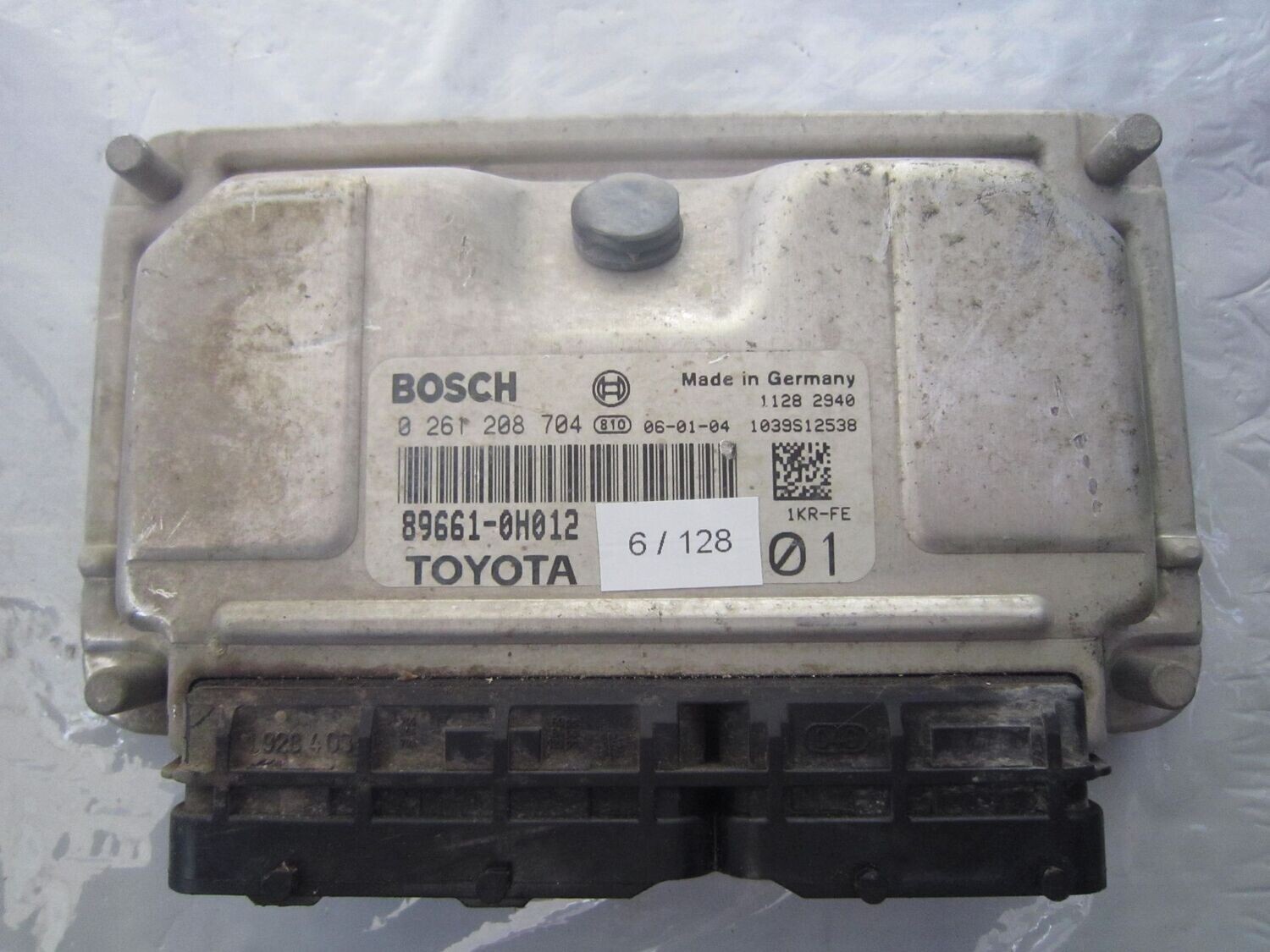 6-128 Centralina Motore Bosch 0 261 208 704 0261208704 89661 0H012 1039S12538   TOYOTA BENZINA AYGO