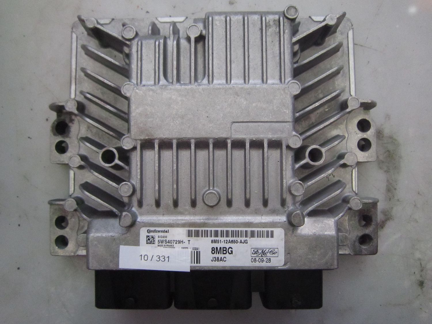 10-331 Centralina Motore Continental 5WS40729H-T 5WS40729HT 8M51-12A650-AJG 8MBG J38AC SID206 FORD Diesel S-MAX 10-331 Centralina Motore Continental 5WS40729H-T 5WS40729HT 8M51-12A650-AJG 8MBG J38AC SID206 FORD Diesel S-MAX