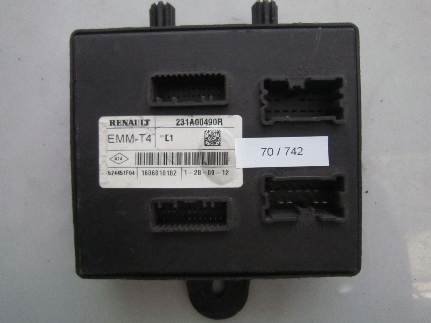 70-742 Modulo Controllo Bcm Renault EMM-T4 EMMT4 231A00490R L1   RENAULT  VARIE