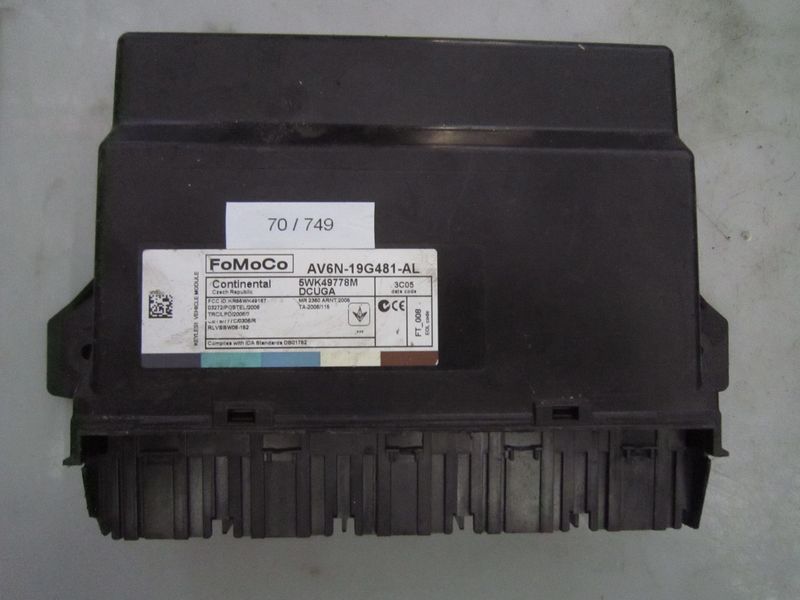 70-749 Modulo Chiusura Centralizzata Continental  5WK49778M   AV6N-19G481-AL    FORD  FOCUS