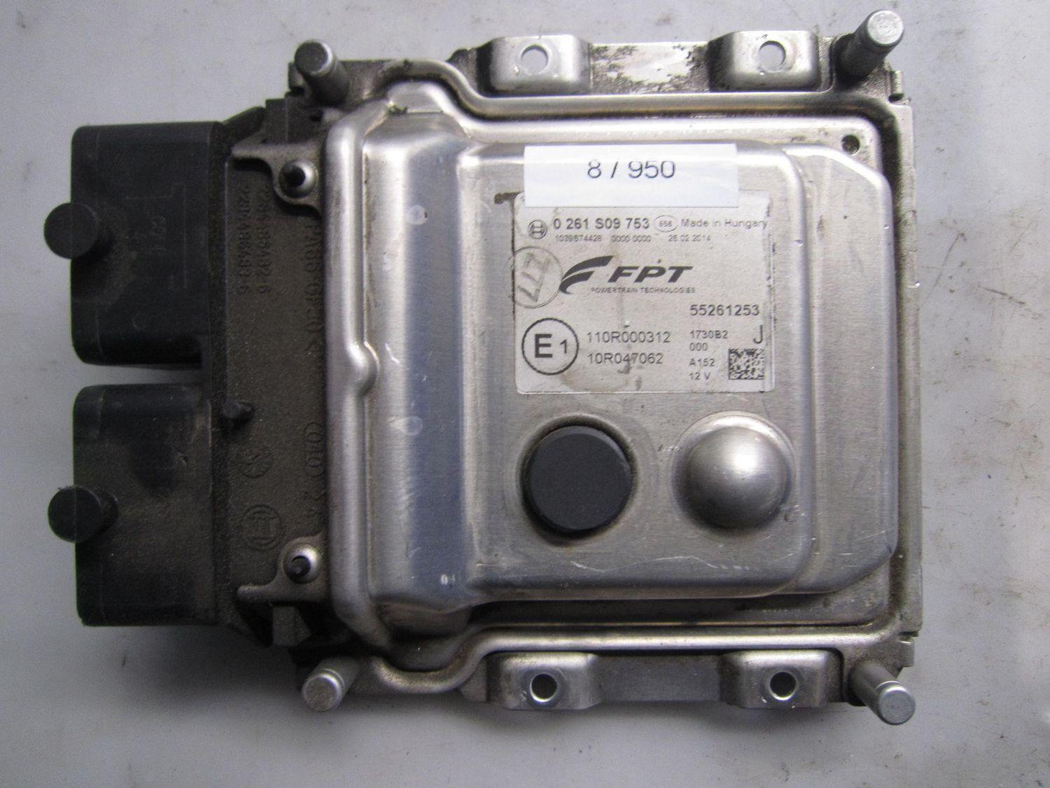 8-950 Centralina Motore Bosch 0 261 S09 753 0261S09753 55261253 110R000312 10R047062  FIAT BENZINA 500