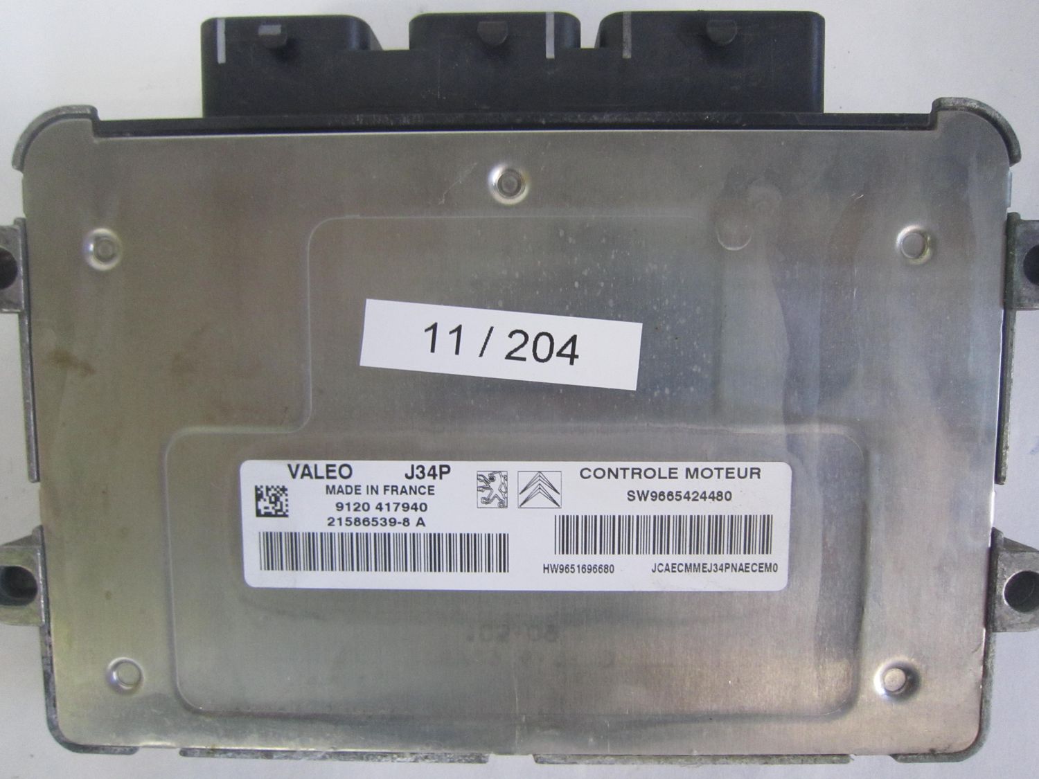 11-204 Centralina Motore Valeo 21586539-8 A 215865398A 9665424480 96651696680 J34P  CITROEN Benzina C 2