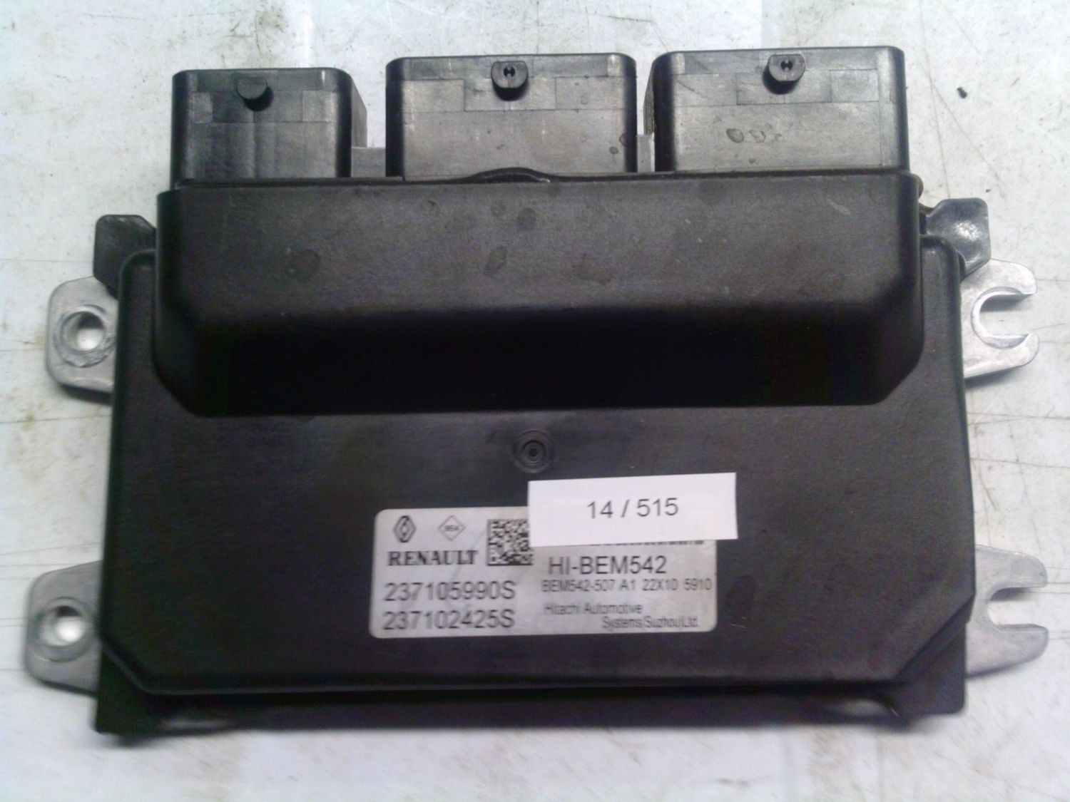 14-515 Centralina Motore Hitachi 237105990S   237102425S HI-BEM542 BEM542-507  RENAULT Elettrica / Benzina KADJAR