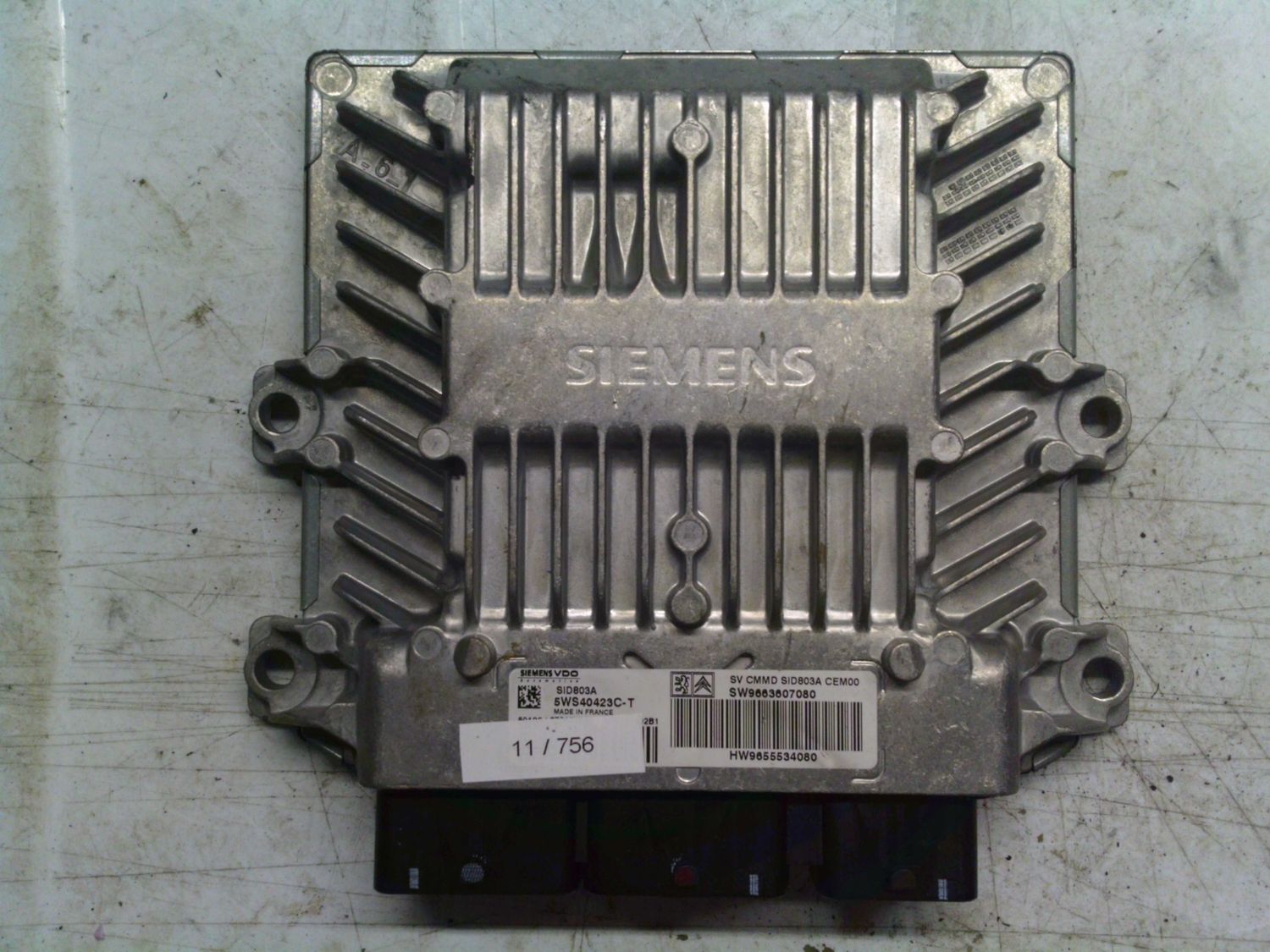 11-756 Centralina Motore Siemens 5WS40423C-T 5WS40423CT 9663607080 965534080 SID803A PEUGEOT Diesel 407 11-756 Centralina Motore Siemens 5WS40423C-T 5WS40423CT 9663607080 965534080 SID803A PEUGEOT Diesel 407
