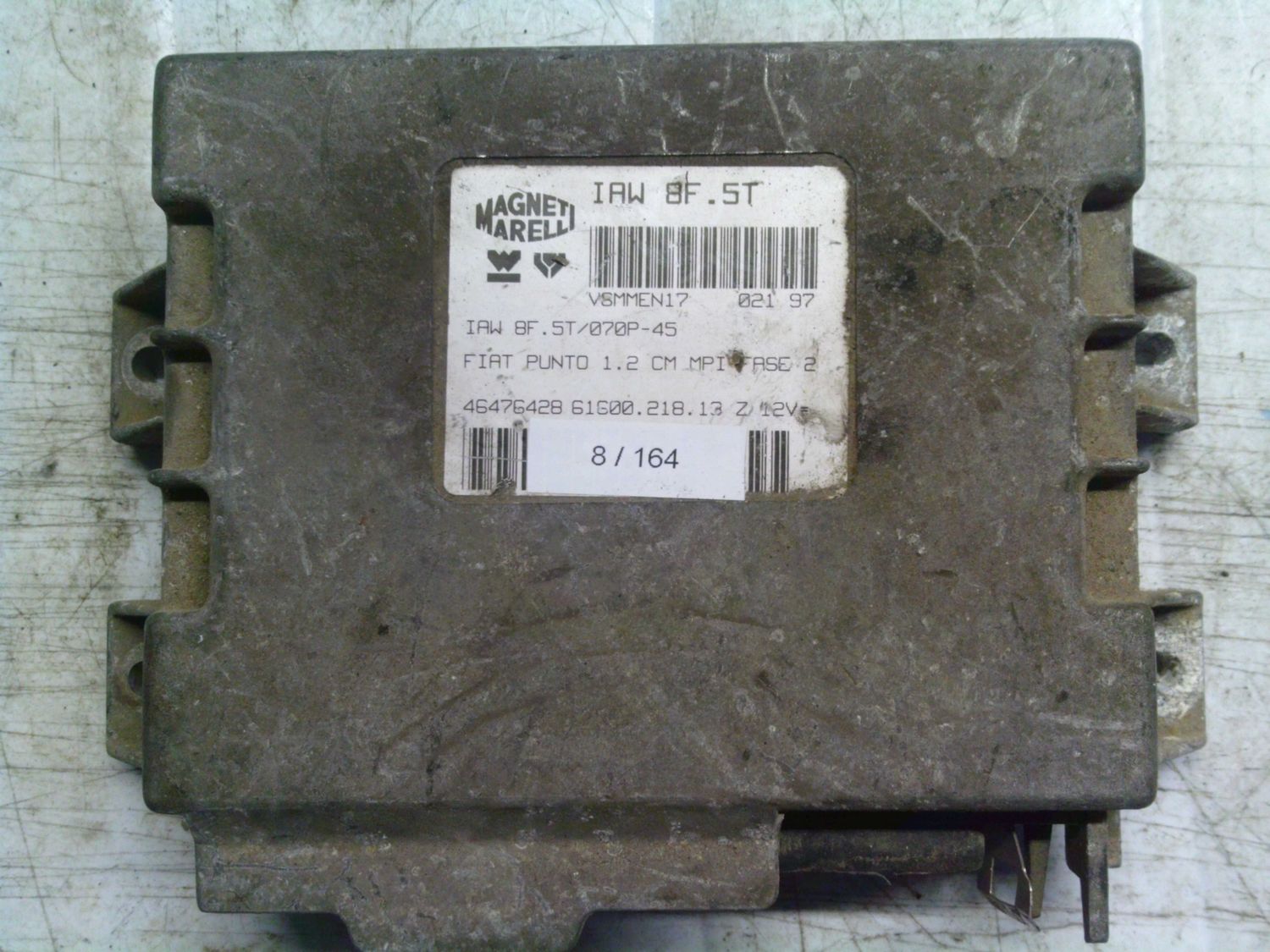 8-164 Centralina Motore Magneti Marelli IAW 8F.5T IAW8F.5T 61600.218.13 46476428 FIAT Benzina Punto 8-164 Centralina Motore Magneti Marelli IAW 8F.5T IAW8F.5T 61600.218.13 46476428 FIAT Benzina Punto