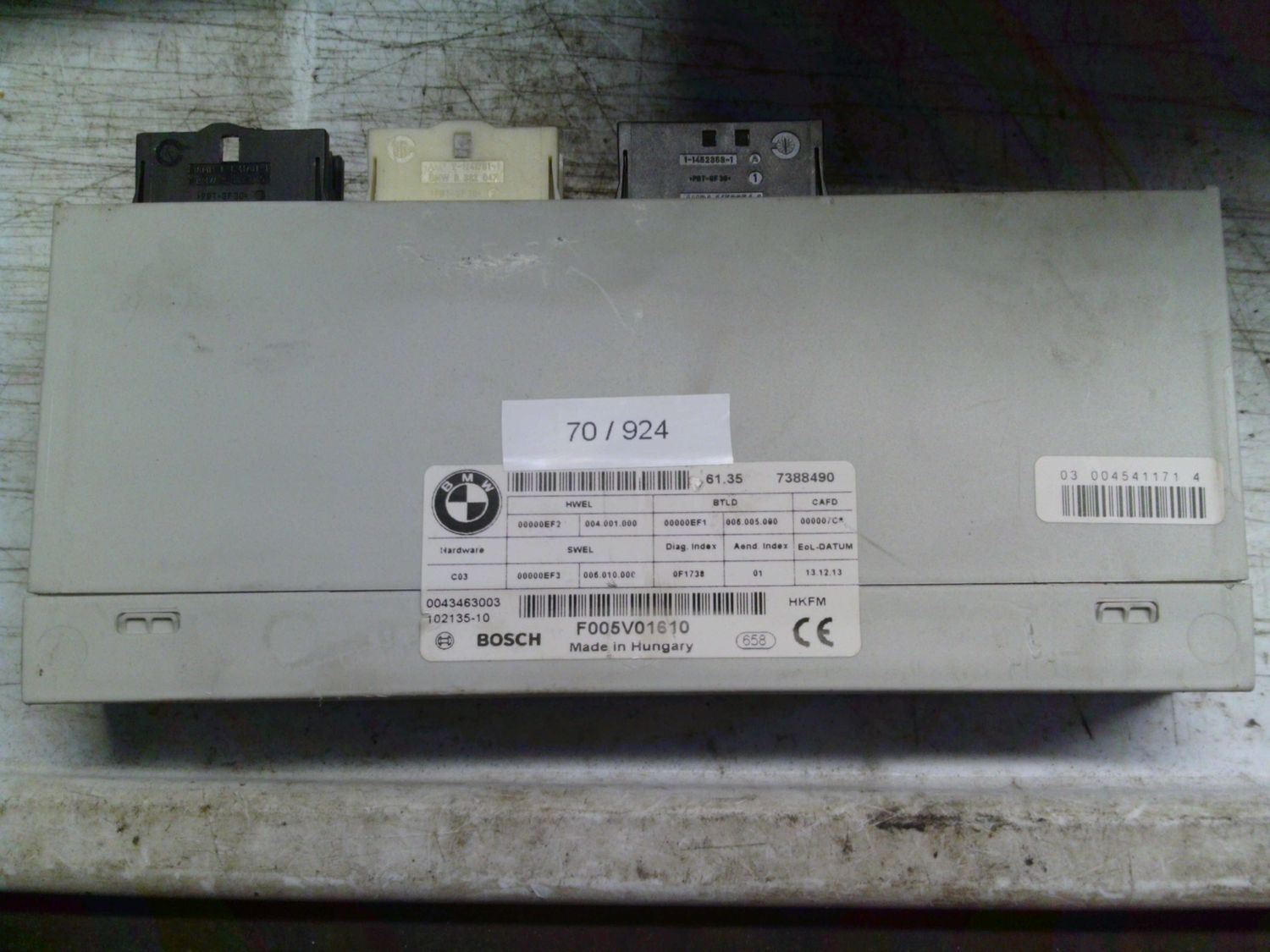 70-924 Centralina Portellone Bosch 61.35 7388490 61.357388490 F005V01610    BMW  VARIE